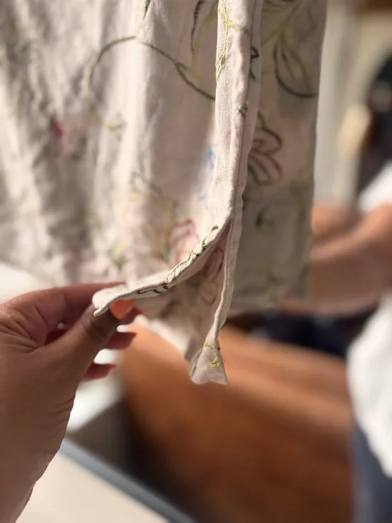 MARGARETA | vintage embroidered floral linen tank | size small - Picture 4 of 4